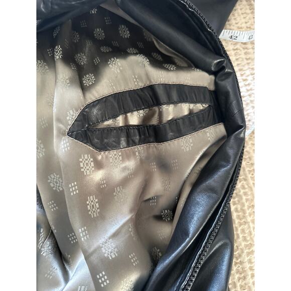 Remy Black Leather Jacket 50 Large Made in the‎ USA - Picture 3 of 12